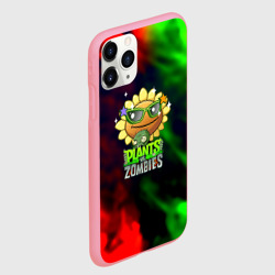 Чехол для iPhone 11 Pro Max матовый Plants vs zombies огненный градиент - фото 2