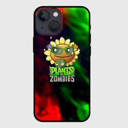 Чехол для iPhone 13 mini Plants vs zombies огненный градиент