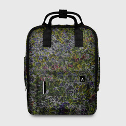 Абстрактные разноцветные контуры – Женский рюкзак 3D с принтом купить