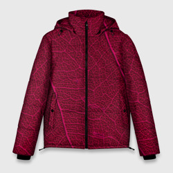 Бордовый лист текстура – Мужская зимняя куртка 3D с принтом купить