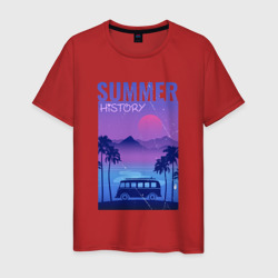 Summer History  – Мужская футболка хлопок с принтом купить со скидкой в -20%