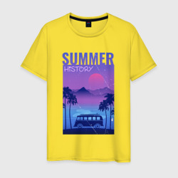 Summer History  – Мужская футболка хлопок с принтом купить со скидкой в -20%