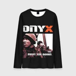 Мужской лонгслив 3D Onyx - shut em down