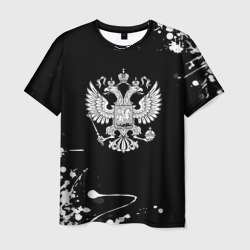 Россия герб краски брызги – Мужская футболка 3D с принтом купить со скидкой в -26%