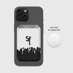 Картхолдер Magsafe магнитный Sally face разводы красок блэк - фото 2