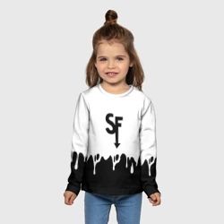 Детский лонгслив 3D Sally face разводы красок блэк - фото 2