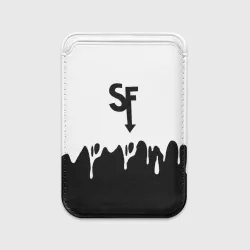 Картхолдер Magsafe магнитный Sally face разводы красок блэк