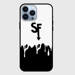 Чехол для iPhone 13 Pro Max Sally face разводы красок блэк