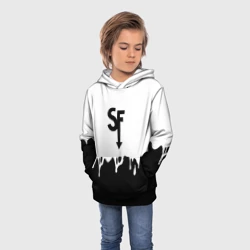 Детская толстовка 3D Sally face разводы красок блэк - фото 2