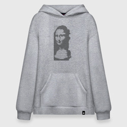 Худи SuperOversize хлопок Mona Lisa text