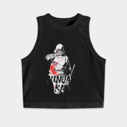 Женская укороченная майка-топ хлопок Джо Логан Ниндзя Камуи