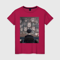 Патриотизм Мориарти Шерлок  – Женская футболка хлопок с принтом купить