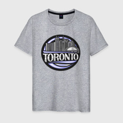 Город Торонто – Мужская футболка хлопок с принтом купить со скидкой в -20%