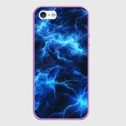 Чехол для iPhone 5/5S матовый Элементаль энергии  текстура