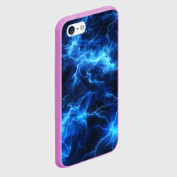 Чехол для iPhone 5/5S матовый Элементаль энергии  текстура - фото 2