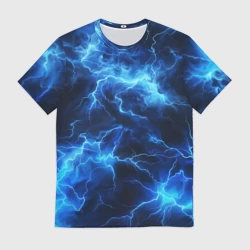 Мужская футболка 3D Элементаль энергии  текстура