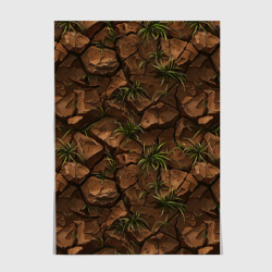 Постер Текстура элементаля земли