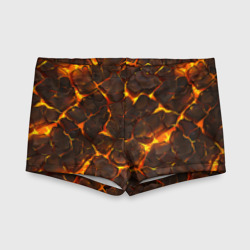 Детские купальные плавки 3D Элементаль магмы текстура