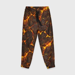 Детские брюки 3D Элементаль магмы текстура