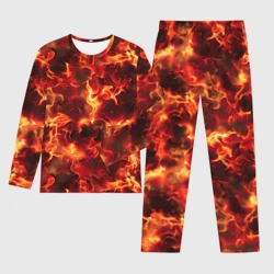 Мужской костюм для дома 3D Огненный элементаль