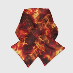 Шарф-пуховик 3D Огненный элементаль