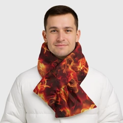 Шарф-пуховик 3D Огненный элементаль - фото 2