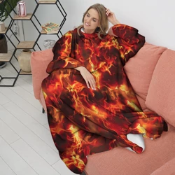 Плед с рукавами Огненный элементаль - фото 2