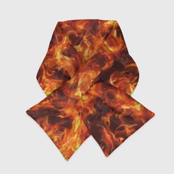 Шарф-пуховик 3D Текстура элементаля огня