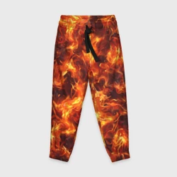 Детские брюки 3D Текстура элементаля огня