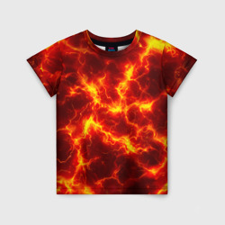Текстура огня – Детская футболка 3D с принтом купить со скидкой в -33%