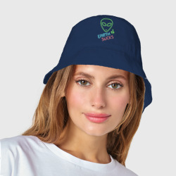 Женская панама хлопок Земля отстой - неон green инопланетянин - фото 2