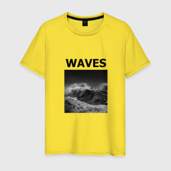 Waves – Мужская футболка хлопок с принтом купить со скидкой в -20%