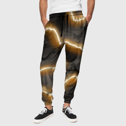 Электрический удар молнии паттерн – Мужские брюки 3D с принтом купить