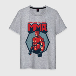 MMA warrior – Мужская футболка хлопок с принтом купить со скидкой в -20%