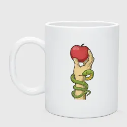 Кружка керамическая Яблоко и змея