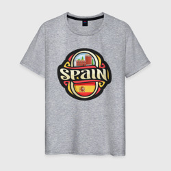 Spain – Мужская футболка хлопок с принтом купить со скидкой в -20%
