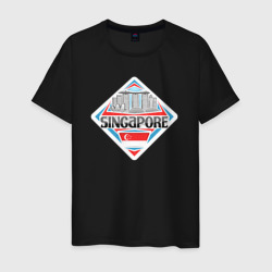Сингапур – Мужская футболка хлопок с принтом купить со скидкой в -20%
