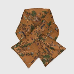 Шарф-пуховик 3D Герои 3 Карта Фабрики 