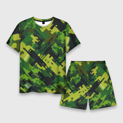 Camouflage - pattern ai art – Мужской костюм с шортами 3D с принтом купить