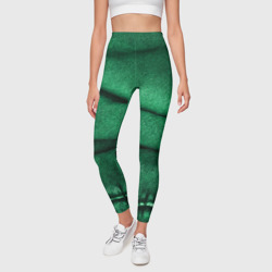 Зеленая джинса – Леггинсы 3D с принтом купить со скидкой в -23%