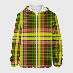Зелено-красная клетка – Мужская куртка 3D с принтом купить со скидкой в -10%