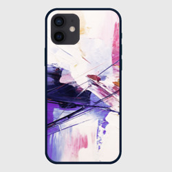 Хаотичные мазки краски – Чехол для iPhone 12 Mini с принтом купить
