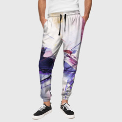 Хаотичные мазки краски – Мужские брюки 3D с принтом купить