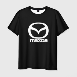 Mazda logo white – Мужская футболка 3D с принтом купить со скидкой в -26%