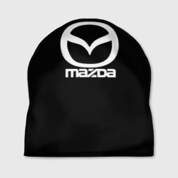 Mazda logo white – Шапка 3D с принтом купить