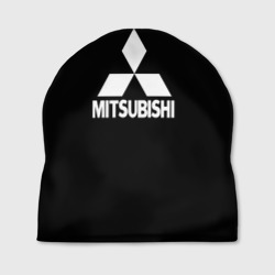Mitsubishi logo white – Шапка 3D с принтом купить