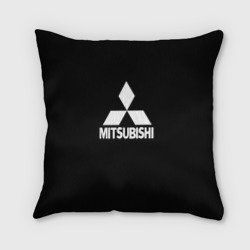 Mitsubishi logo white – Подушка 3D с принтом купить