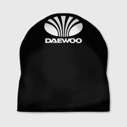 Daewoo white logo – Шапка 3D с принтом купить