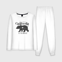 Strong California – Женская пижама с лонгсливом хлопок с принтом купить