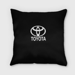 Toyota white logo – Подушка 3D с принтом купить